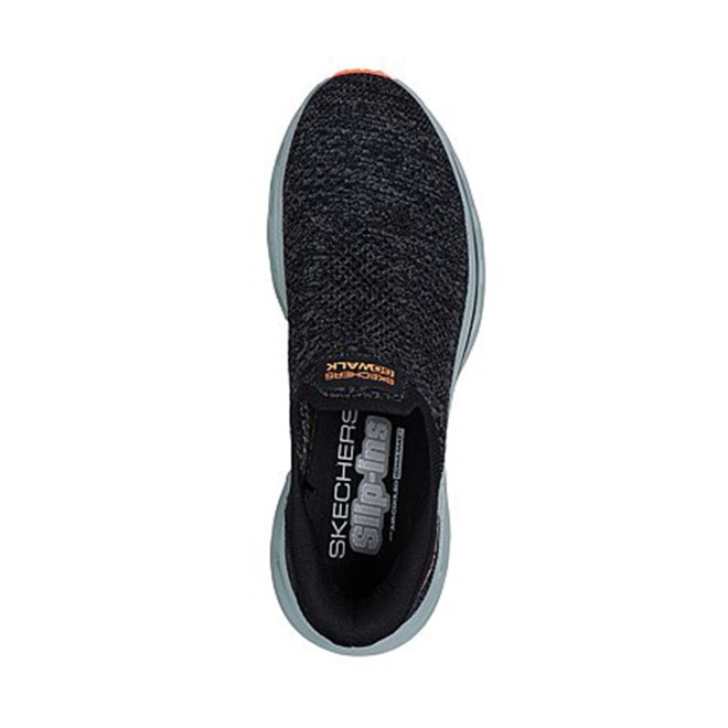 Skechers Men Black-grey Sports Slip Ons (SKU: 158-216665-94-8)