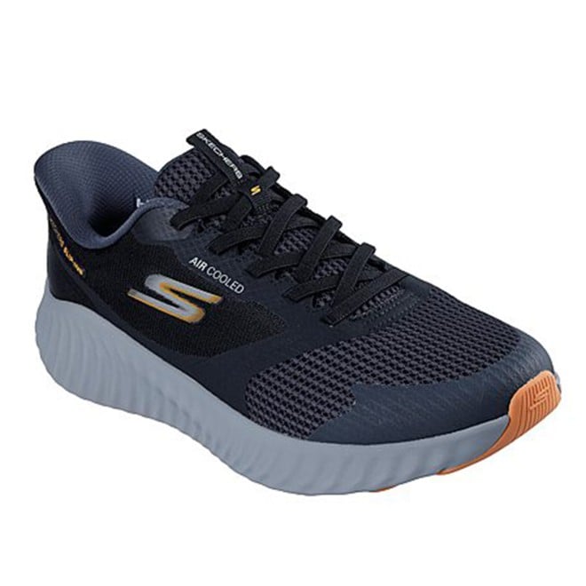 Skechers Men Black-grey Sports Slip Ons (SKU: 158-220380-94-7)