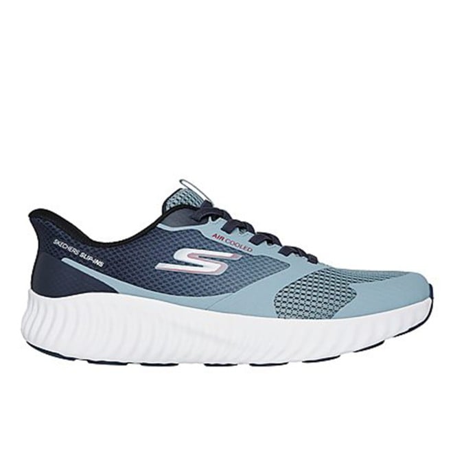 Skechers Men Blue-multi Sports Slip Ons