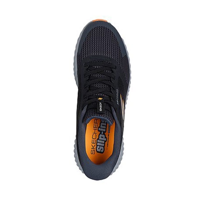 Skechers Men Black-grey Sports Slip Ons (SKU: 158-220380-94-7)
