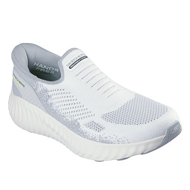 Skechers Men White-grey Sports Slip Ons (SKU: 158-220385-71-7)