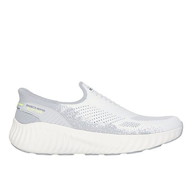 Skechers Men White-grey Sports Slip Ons (SKU: 158-220385-71-7)