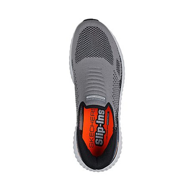 Skechers Men Grey Sports Slip Ons (SKU: 158-220385-14-7)