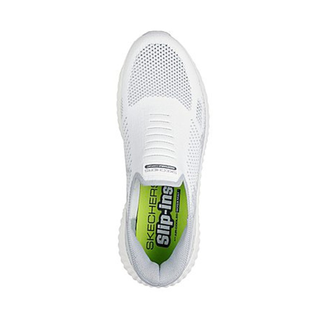 Skechers Men White-grey Sports Slip Ons (SKU: 158-220385-71-7)