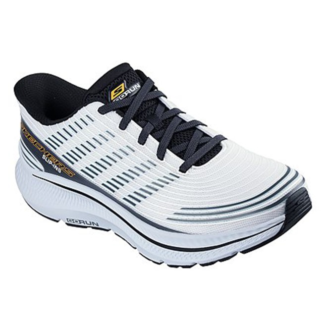 Skechers Men White Sports Slip Ons (SKU: 158-220886-16-7)
