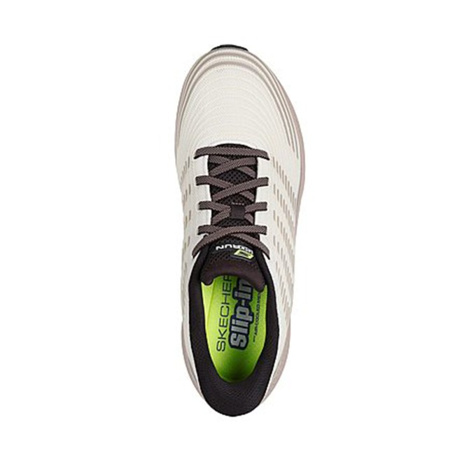 Skechers Men Beige Sports Slip Ons (SKU: 158-220886-20-8)