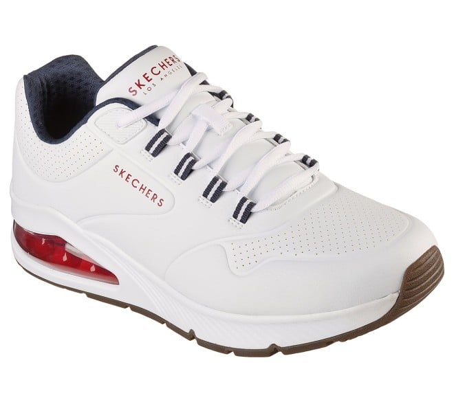 Skechers Men White Sports Walking Shoes