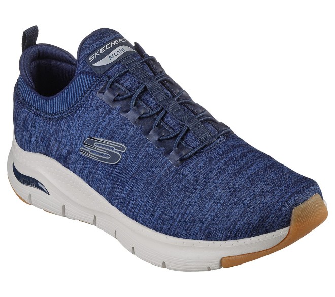 Skechers Navy-Blue Sports Sneakers for Men