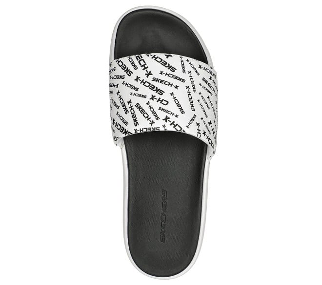 Skechers Men White-Black Casual Slippers (SKU: 158-237392-69-10)