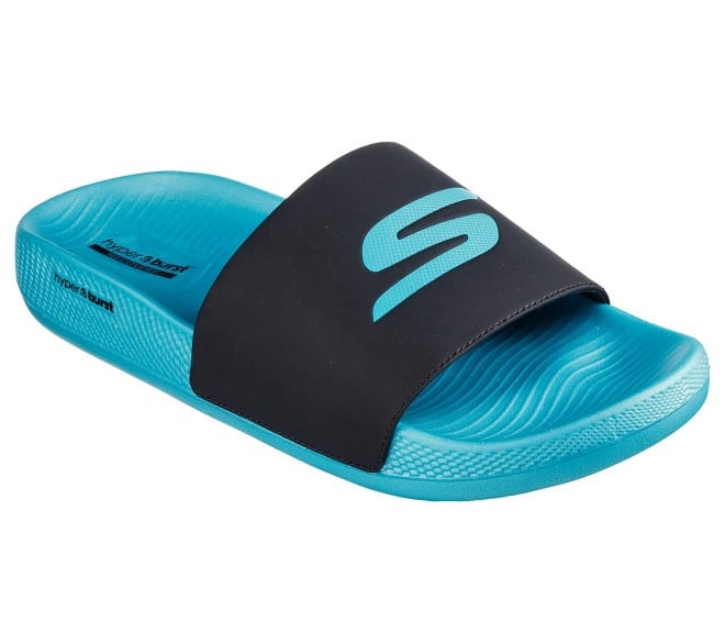 Skechers Men Black-multi Casual Slippers