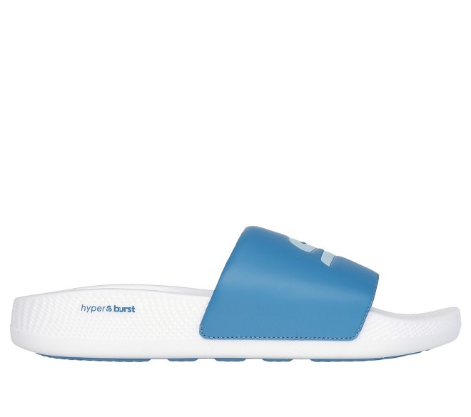 Skechers Men White-Blue Casual Slippers (SKU: 158-246020-56-10)