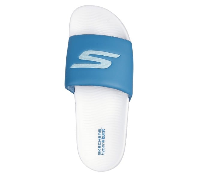 Skechers Men White-Blue Casual Slippers (SKU: 158-246020-56-10)