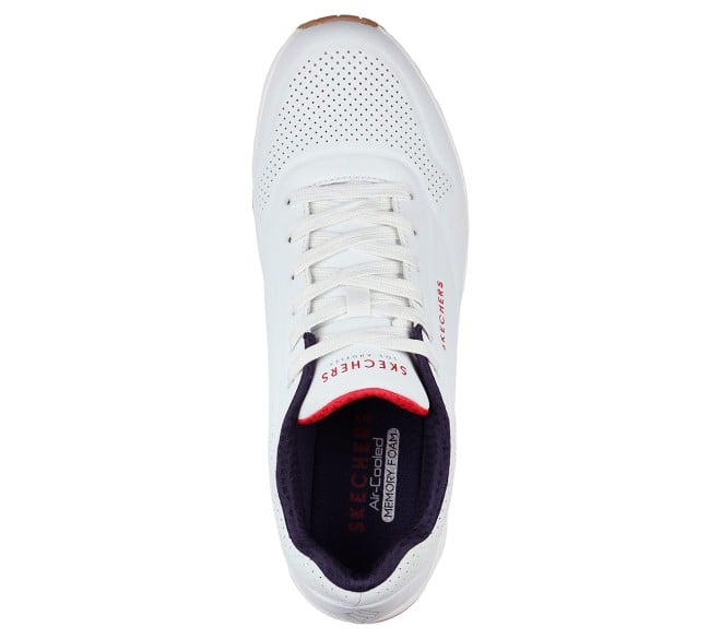Skechers Men White-red Sports Sneakers (SKU: 158-52458-93-7)