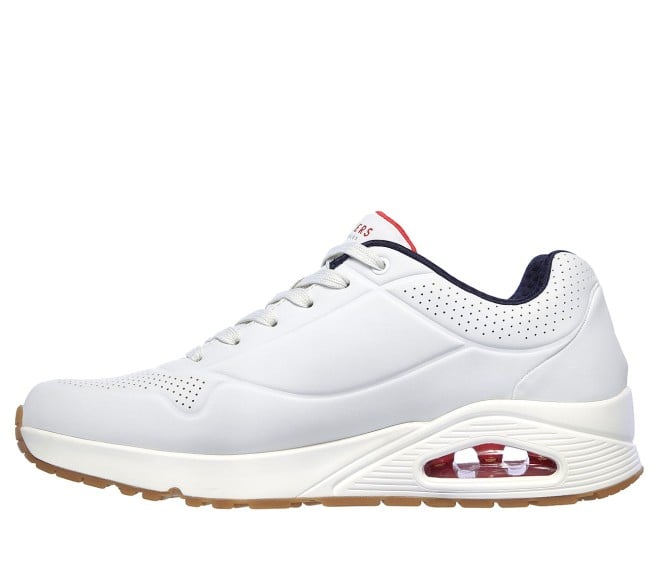 Skechers Men White-red Sports Sneakers (SKU: 158-52458-93-7)