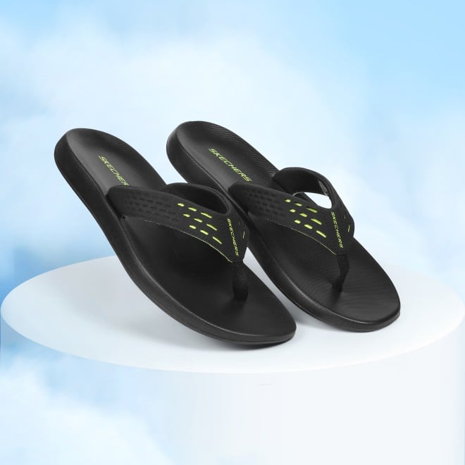 Skechers Men Black Casual Slippers (SKU: 158-894204-11-9)
