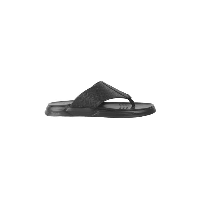 Mochi Men Black Casual Slippers & Flip Flops (SKU: 16-1003-11-40)