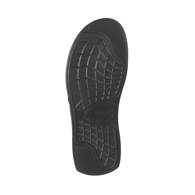 Mochi Men Black Casual Slippers & Flip Flops (SKU: 16-1003-11-40)