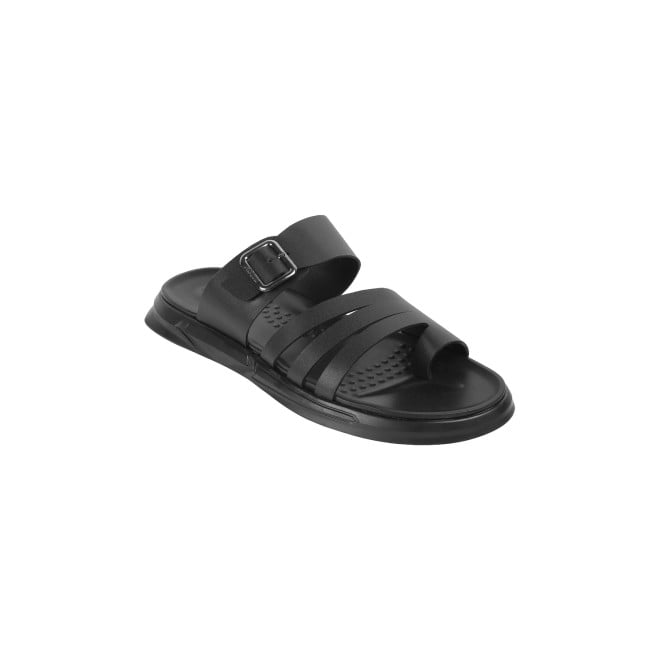 Mochi Men Black Casual Slippers & Flip Flops (SKU: 16-1004-11-40)