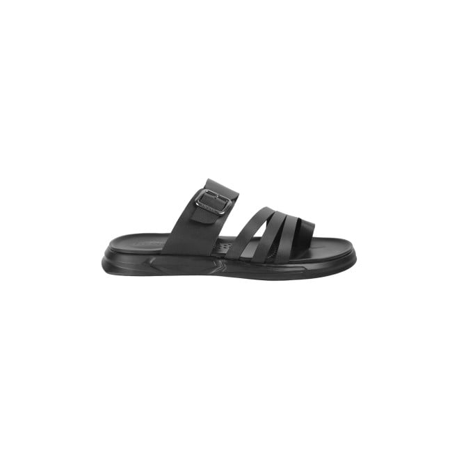 Mochi Men Black Casual Slippers & Flip Flops (SKU: 16-1004-11-40)