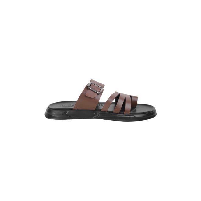 Mochi Men Tan Casual Slippers & Flip Flops (SKU: 16-1004-23-40)