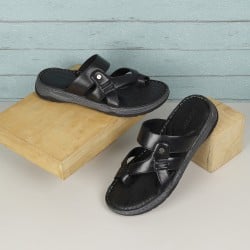 Men Black Casual Slippers