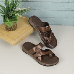 Men Brown Casual Slippers