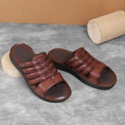 Men Tan Casual Slippers