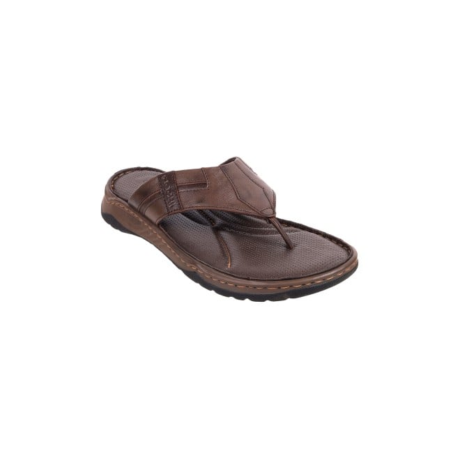 Mochi Men Brown Casual Slippers (SKU: 16-1015-12-40)