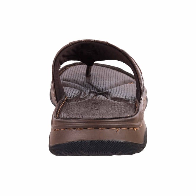 Mochi Men Brown Casual Slippers (SKU: 16-1015-12-40)