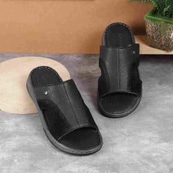 Men Black Casual Slippers