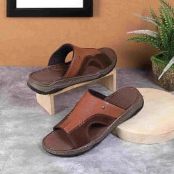 Men Tan Casual Slippers