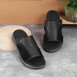 Men Black Casual Slippers