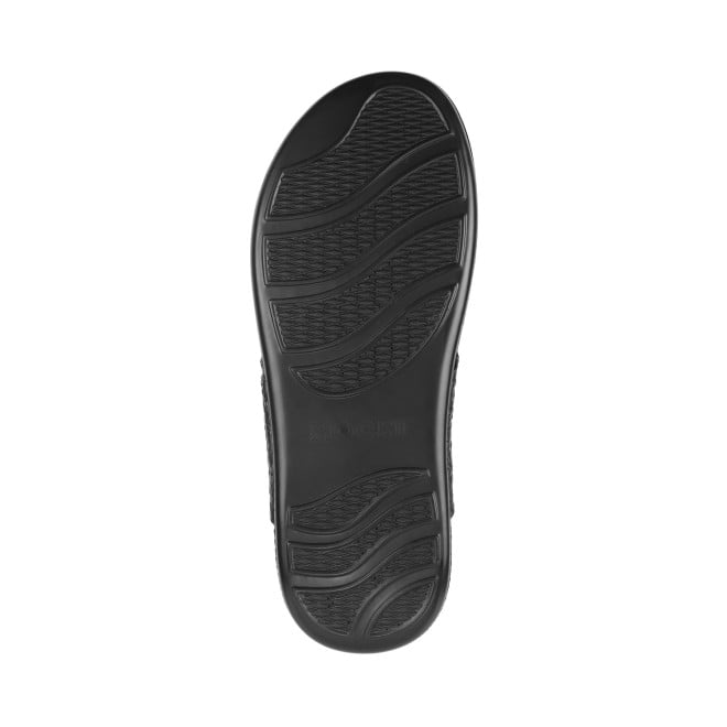 Mochi Men Black Casual Slippers (SKU: 16-1024-11-40)