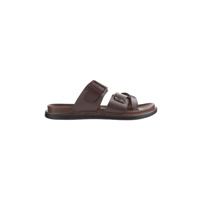 Mochi Men Brown Casual Slippers (SKU: 16-1025-12-41)