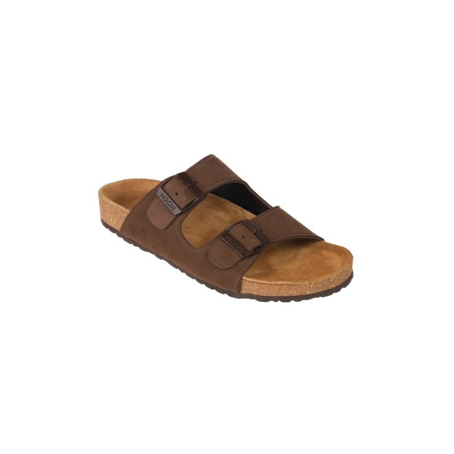 Mochi Men Brown Casual Slippers (SKU: 16-1027-12-40)