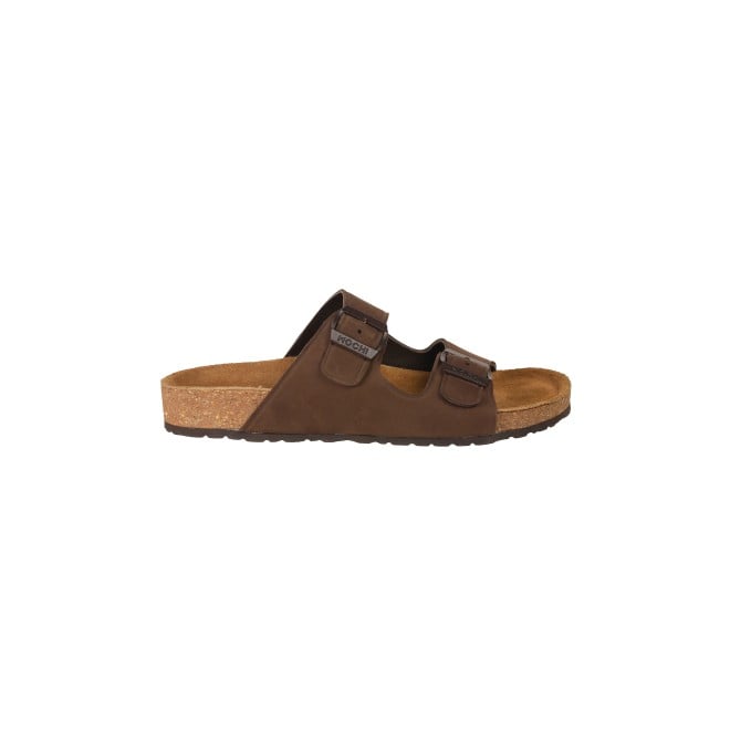 Mochi Men Brown Casual Slippers (SKU: 16-1027-12-40)