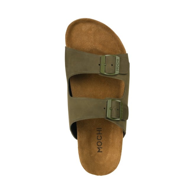 Mochi Men Olive Casual Slippers (SKU: 16-1027-49-40)