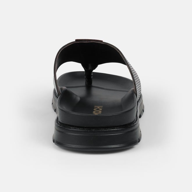 Mochi Men Brown Casual Slippers (SKU: 16-1028-12-39)