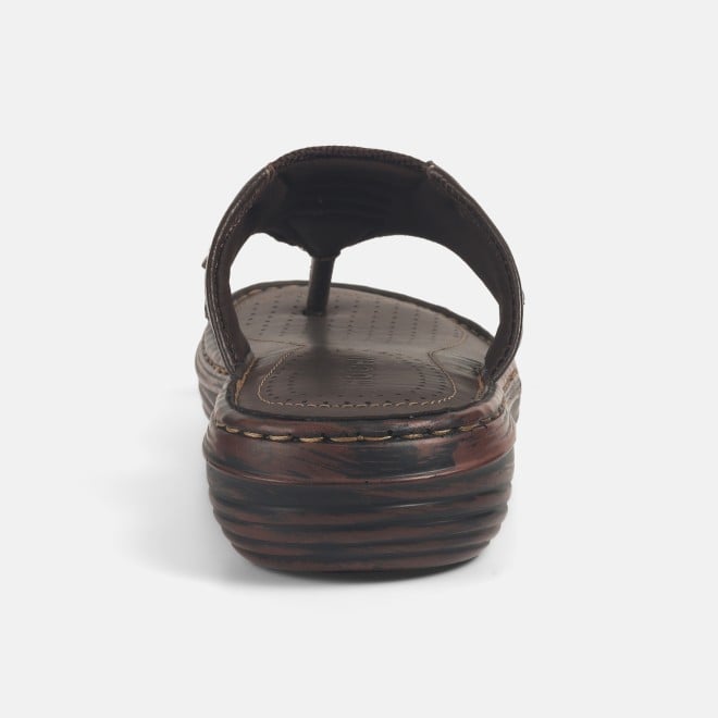 Mochi Men Brown Casual Slippers (SKU: 16-1039-12-40)