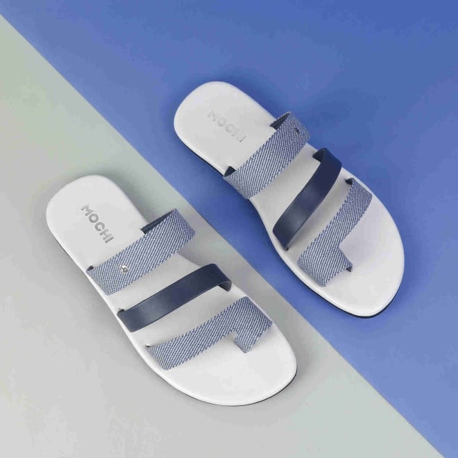 Mochi Men White Casual Slippers & Flip Flops (SKU: 16-1041-16-41)