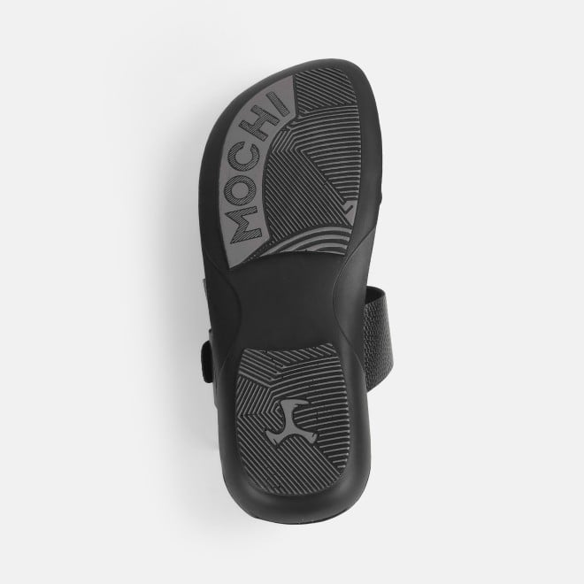 Mochi Men Black Casual Slippers (SKU: 16-1056-11-39)