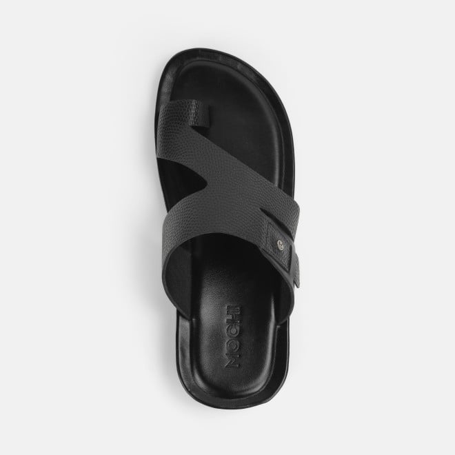 Mochi Men Black Casual Slippers (SKU: 16-1056-11-39)