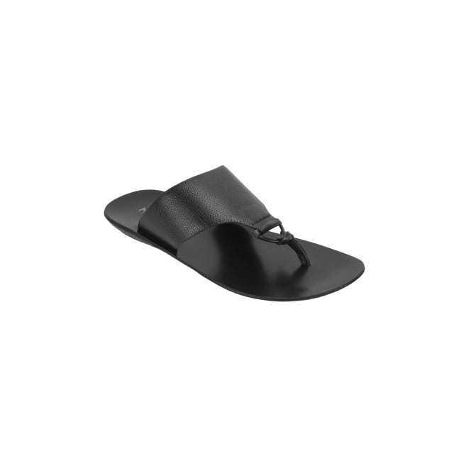 Mochi Men Black Casual Slippers