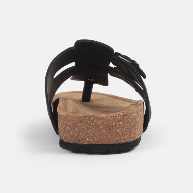 Mochi Men Black Casual Slippers (SKU: 16-1063-11-40)