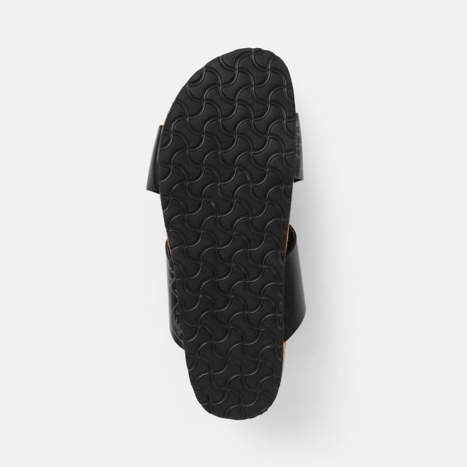 Mochi Men Black Casual Slippers (SKU: 16-1067-11-40) Mochi Men Black Casual Slippers (SKU: 16-1067-11-40)