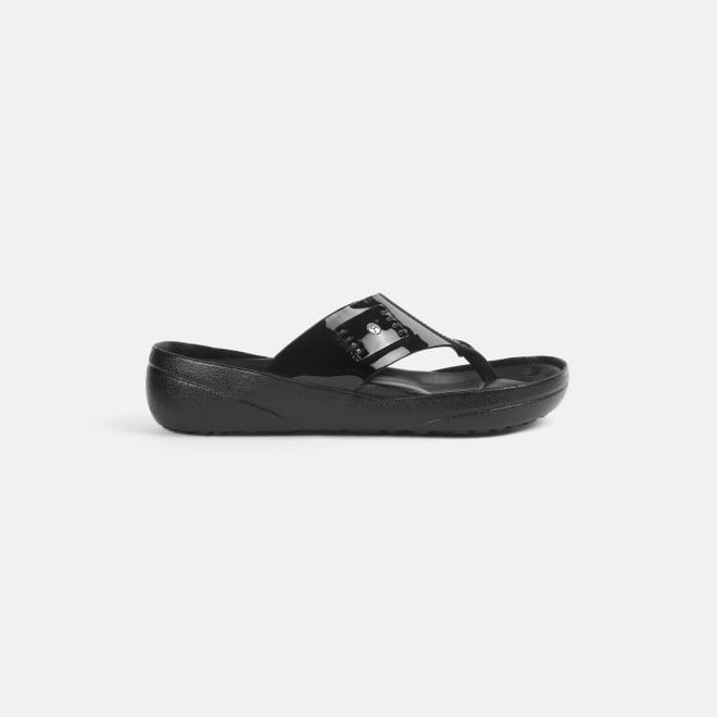 Mochi Men Black-pat Casual Slippers (SKU: 16-1097-31-41)