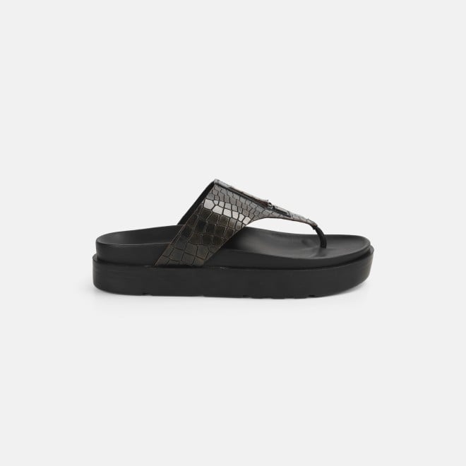 Mochi Men Black Casual Slippers (SKU: 16-1098-11-43)