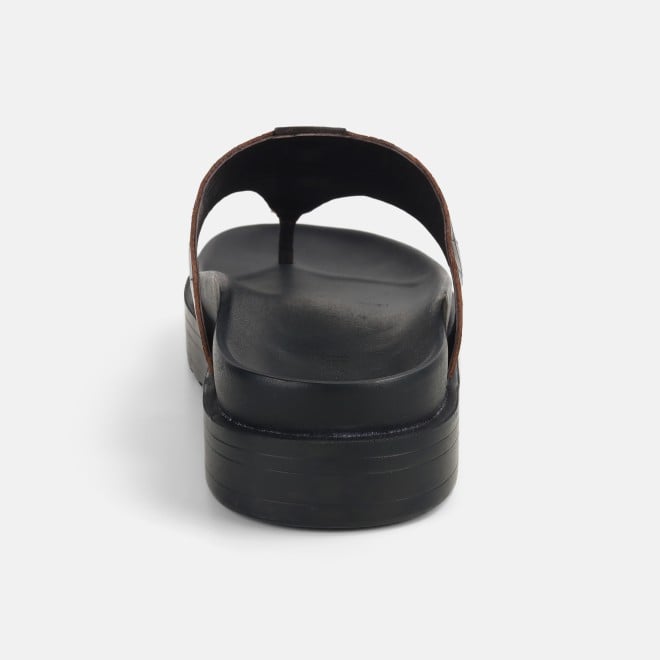 Mochi Men Brown Casual Slippers (SKU: 16-1098-12-40)
