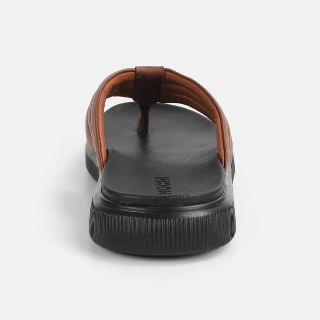 Mochi Men Tan Casual Slippers (SKU: 16-1112-23-40)