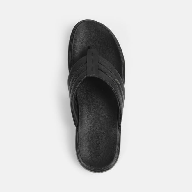 Mochi Men Black Casual Slippers (SKU: 16-1112-11-40)